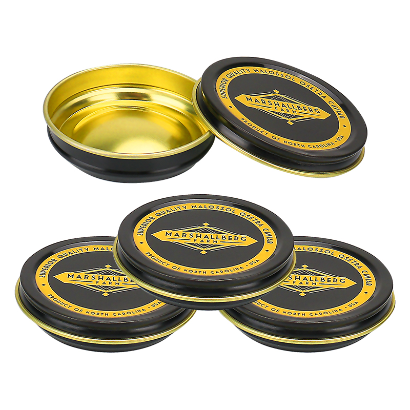 CUSTOMIZED PRINTED VACUUM CAVIAR TINS